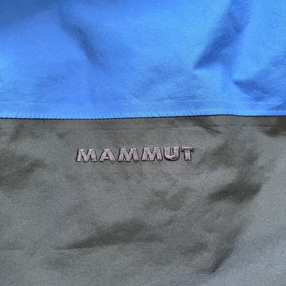 MAMMUT Men’s Gore-Tex Wenaha Jacket Hooded Blue Waterproof Rain Coat XL - Picture 11 of 16